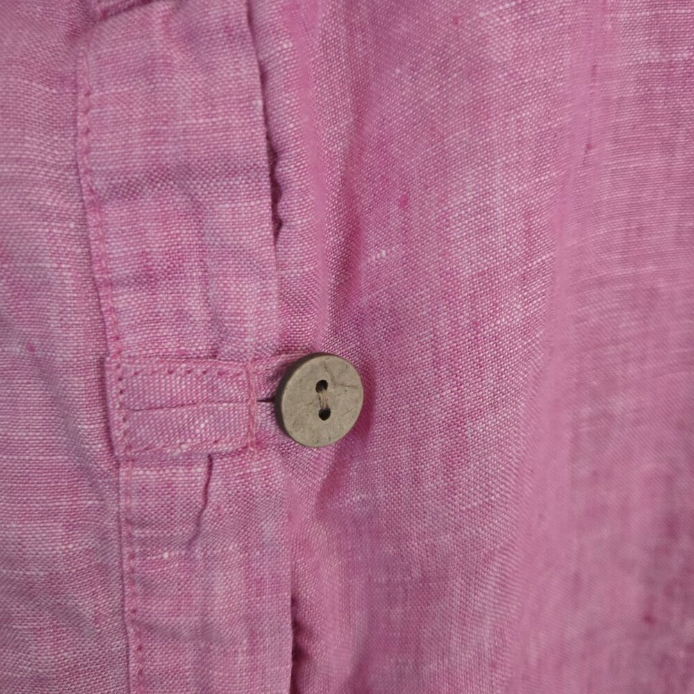 Sigrid Olsen 100% Linen Lagonlook Button Front Pi… - image 4